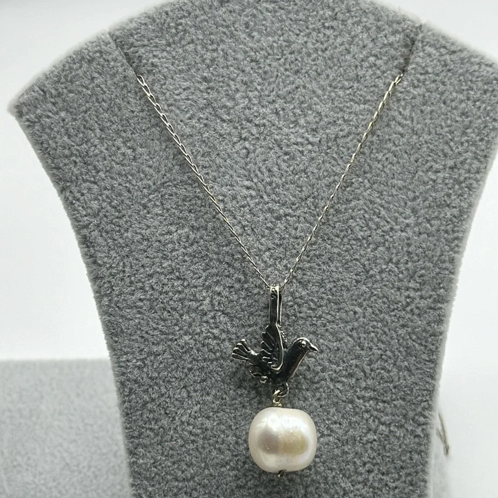 CITLALI 925 silver real pearl necklace